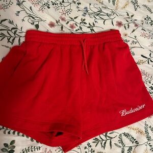 Budweiser Women's Vibrant Red Athletic Shorts